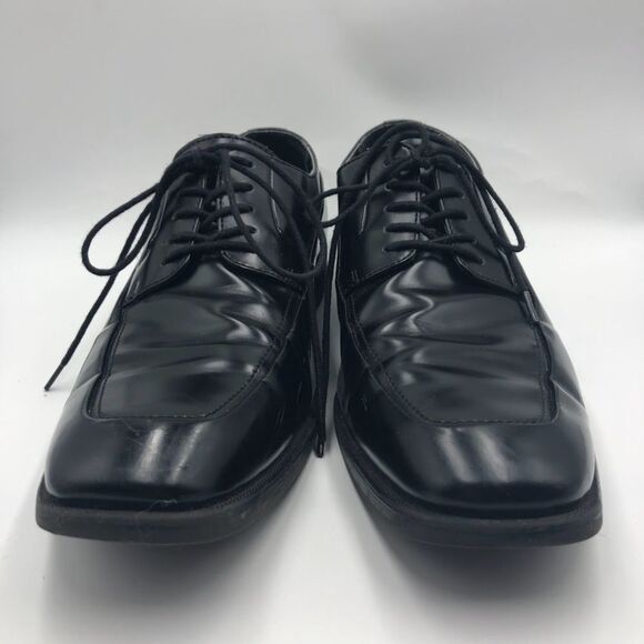 Calvin Klein Men's Elroy Black Lace Up Dress Oxfords Shoes Size 11 Square Toe - Picture 4 of 12